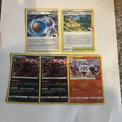Lot Of 5 Stamped Pokemon Cards - Image 1