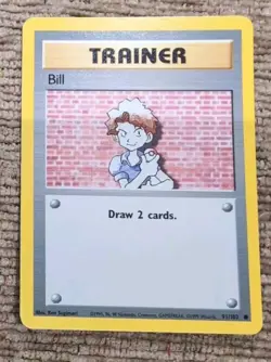 Pokemon Cards: Base Set Shadowless Common: Bill 91/102 - Image 1