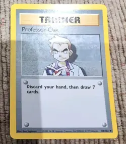 Professor Oak | 88/102 | Base Set | Pokemon Card Shadowless Excellent - Image 2