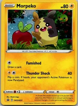 Pokemon TCG Morpeko - Promo SWSH: Sword & Shield Promo Cards SWSH031 NM - Image 1