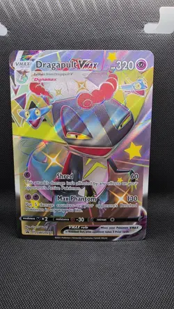 Pokemon TCG Jumbo Dragapult VMAX SWSH097 Black Star Promo Card - Image 1