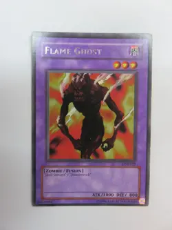 Yu-Gi-Oh! Flame Ghost Zombie Fusion Card LOB-029 1996 Rare Common - Image 1