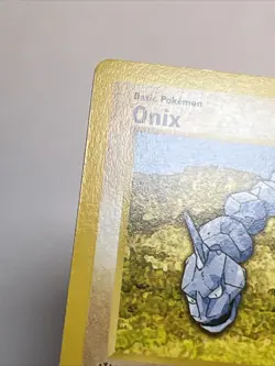 LP Onix Shadowless 1st Edition 56/102 Non-Holo Base Set AUTHENTIC Pokemon Card - Image 5