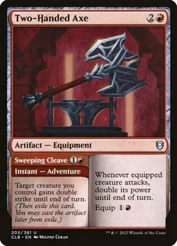 Two-Handed Axe // Sweeping Cleave CLB LP MTG - Image 1