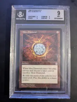 Mox Diamond Stronghold Beckett BGS Graded 9 - Image 1