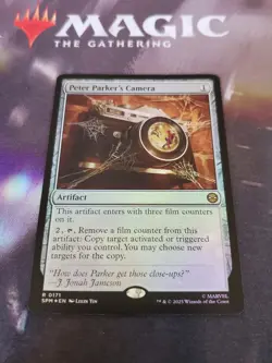 Mtg. Peter Parker's Camera. Foil. Marvel's Spider-Man. Pack Fresh - Image 1