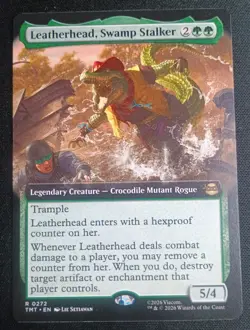 MTG TMNT - Leatherhead, Swamp Stalker - Extended Art Rare - Image 1