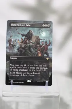 MTG Magic the Gathering Blasphemous Edict (317/789) Foundations LP - Image 1