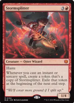 Magic: The Gathering 2024 Wizards of the Coast Bloomburrow Stormsplitter #154 - Image 1