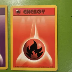 6 BASE SET UNLIMITED ENERGY CARDS (FIRE,GRASS,WATER,PSYCHIC,ext) POKEMON TCG - Image 2