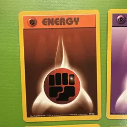 6 BASE SET UNLIMITED ENERGY CARDS (FIRE,GRASS,WATER,PSYCHIC,ext) POKEMON TCG - Image 4