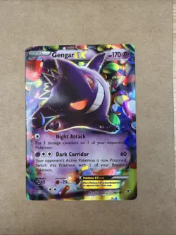 Pokemon Gengar EX TCG Ultra Rare Card 34/119 XY: Phantom Forces NM- SuperClean C - Image 1