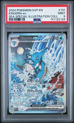 PSA 9 MINT Kingdra ex 131 Sv: Scarlet & Violet Promo Cards Holo Pokemon 2024 - Image 1