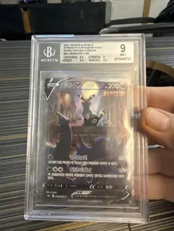 2021 Pokemon Eevee Heroes Korean Umbreon V PRISTINE #085/069 BGS 9 - Image 1