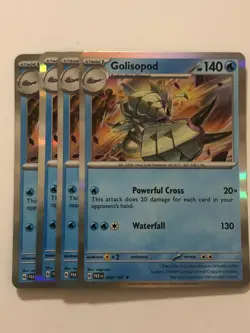 Pokemon Card Paradox Rift 4x Playset Holographic Golisopod 049/182 NM - Image 1