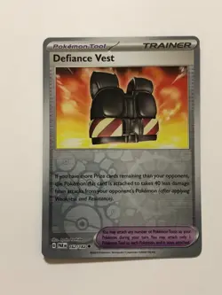 Pokemon Card Paradox Rift Reverse Holographic Defiance Vest 162/182 NM - Image 1