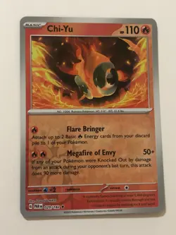 Pokemon Card Paradox Rift Reverse Holographic Chi-Yu 029/182 NM - Image 1