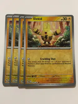 Pokemon Card Paradox Rift 4x Playset Reverse Holographic Elekid 059/182 NM - Image 1