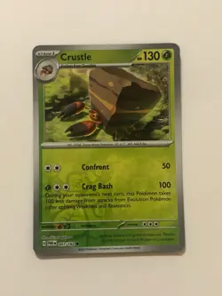 Pokemon Card Paradox Rift Reverse Holographic Crustle 007/182 Near Mint - Image 1
