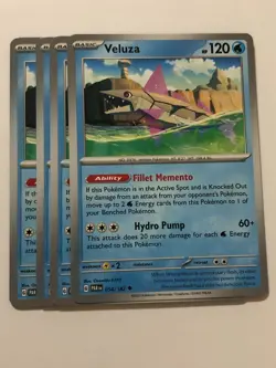 Pokemon Card Paradox Rift 4x Playset Veluza 054/182 NM - Image 1