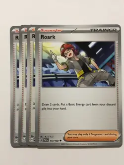 Pokemon Card Paradox Rift 4x Playset Roark 173/182 NM - Image 1