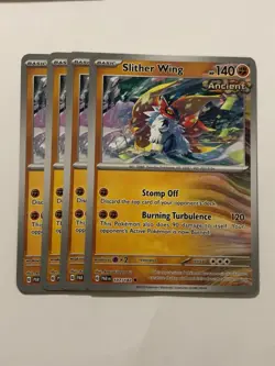 Pokemon Card Paradox Rift 4x Playset Slither Wing 107/182 NM - Image 1