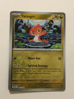 Pokemon Card Paradox Rift Reverse Holographic Tatsugiri 141/182 NM - Image 1