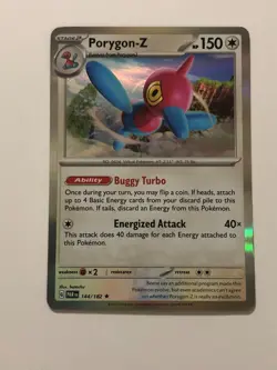 Pokemon Card Paradox Rift Holographic Porygon-Z 144/182 NM - Image 1