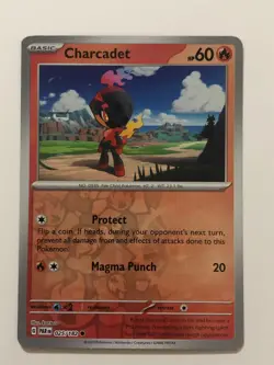 Pokemon Card Paradox Rift Reverse Holographic Charcadet 027/182 NM - Image 1