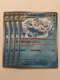 Pokemon Card Paradox Rift 4x Playset Vanilluxe 045/182 NM - Image 1