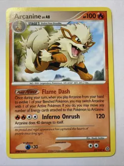 ARCANINE Pokemon TCG Trading Card - RARE - 22/132 Secret Wonders - Image 1