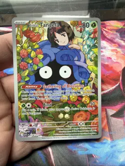Erika’s Tangela 218/217 Pokemon Card From Ascended Hero’s Pack Fresh Near Mint - Image 1