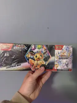 2 Pokemon Prismatic Evolutions Surprise Box Booster Bundle LOT OF 2 - Image 2
