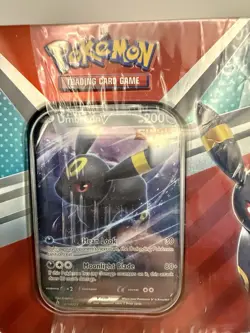 POKEMON UMBREON V HEROES TIN TRADING CARD GAME FACTORY SEALED 2022 - Image 2
