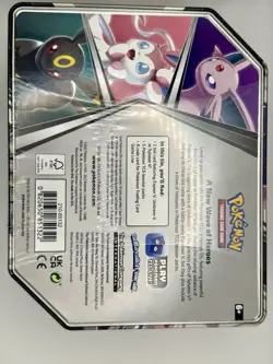 POKEMON UMBREON V HEROES TIN TRADING CARD GAME FACTORY SEALED 2022 - Image 3