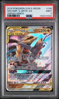 Garchomp And Giratina GX 146/236 Full Art PSA 9 2019 Pokemon Sun And Moon - Image 1