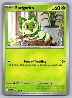Pokemon TCG SV09: Journey Together Sprigatito 016/159 - Image 1
