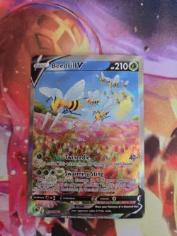 Pokemon Beedrill V 161/189 Full Art Ultra Rare Astral Radiance Near Mint NM - Image 1