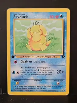2000 Pokemon Team Rocket 1st Edition #65 Psyduck C - Image 1