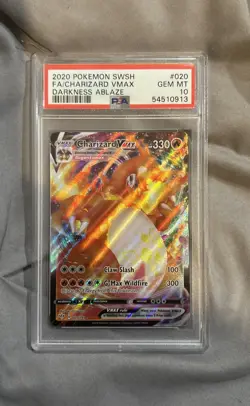 2020 Pokemon SWSH Darkness Ablaze -- Charizard VMAX #020 -- PSA 10 GEM MINT - Image 1