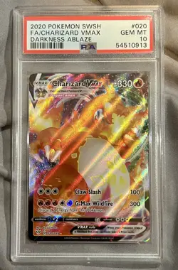 2020 Pokemon SWSH Darkness Ablaze -- Charizard VMAX #020 -- PSA 10 GEM MINT - Image 2