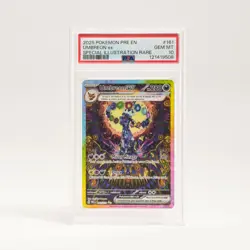 2025 Pokemon Prismatic Evolutions #161 Umbreon EX SIR PSA 10 Sunbreon - Image 1