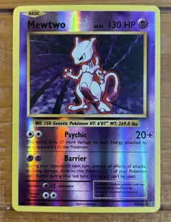 Mewtwo Reverse Holo Rare 51/108 130 HP Evolutions Pokemon TCG English 2016 - Image 1