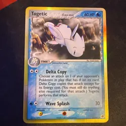 Togetic Pokemon TCG Card English ex Dragon Frontiers Togetic 11/101 Holo Rare - Image 1