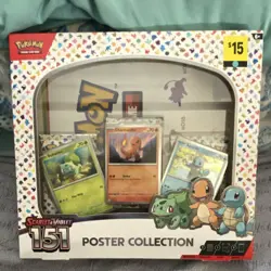 Pokemon TCG Scarlet & Violet 151 Poster Collection Box 3 Foil Promos - Image 1