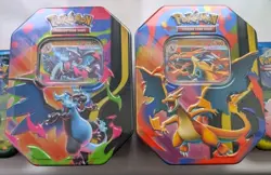 Mega Charizard ex tin X + Y POKEMON TCG - Image 1