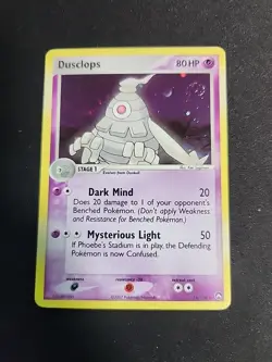 Pokemon Dusclops TCG 14/108 Power Keepers 2007 Holo- LP with Swirl - Image 1