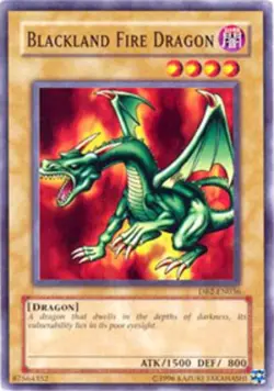 Blackland Fire Dragon - DB2-EN036 - Common - Unlimited Edition - Heavily Played - Image 1