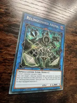 Yu-Gi-Oh! BROL-EN087 Relinquished Anima (1st Edition) Secret Rare Pack Fresh - Image 3