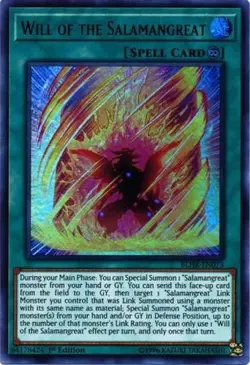 Yugioh! MP Will of the Salamangreat - BLHR-EN073 - Ultra Rare - 1st Edition Mode - Image 1